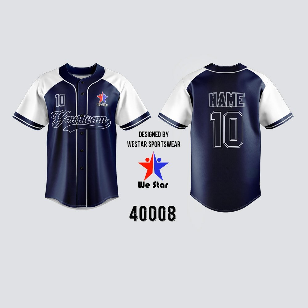 40008.jpg Customized Full Sublimation Baseball Jerseys - Image 1