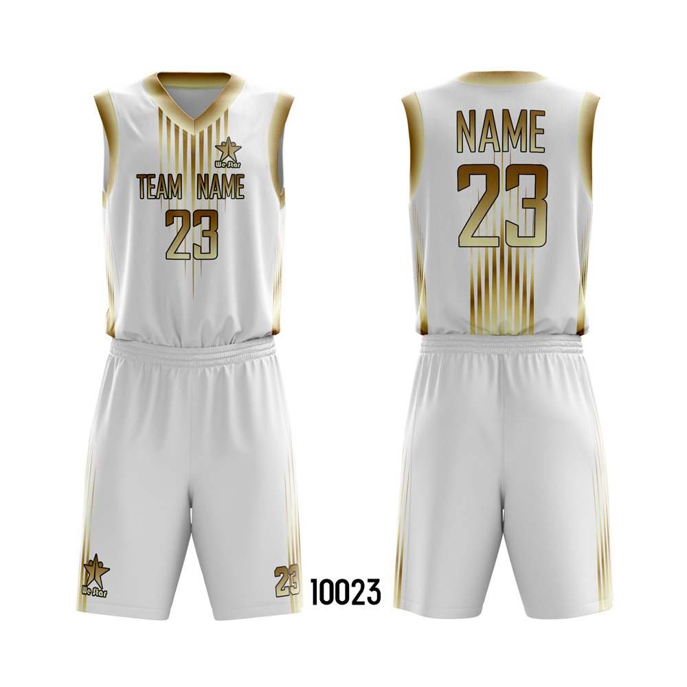 10023-1 Customized Full Sublimation Basketball Jerseys - Image 1