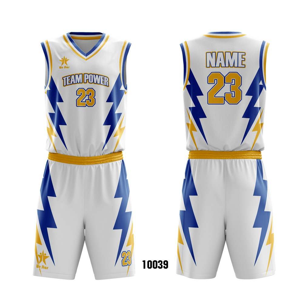 10039-1 Customized Full Sublimation Basketball Jerseys - Image 1