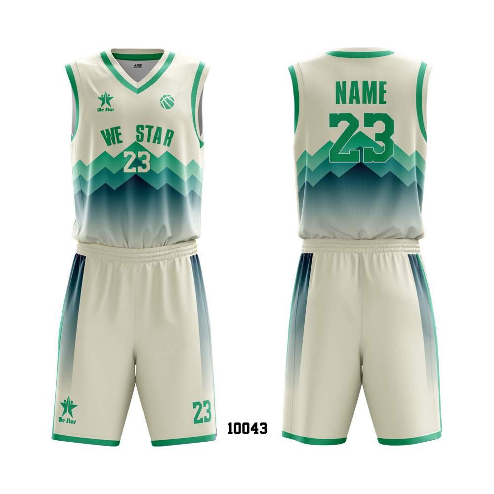 10043-1 Customized Full Sublimation Basketball Jerseys - Image 1